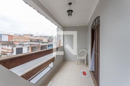 Varanda da sala de casa à venda com 6 quartos, 550m² em Conceição, Diadema