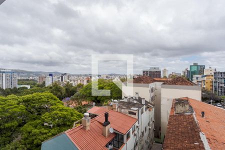 Vista de kitnet/studio para alugar com 1 quarto, 28m² em Petrópolis, Porto Alegre
