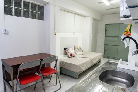 Cozinha de apartamento para alugar com 1 quarto, 26m² em Vila Guarani (z Sul), São Paulo
