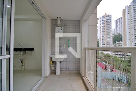 Varanda da Sala de apartamento para alugar com 2 quartos, 60m² em Vila Andrade, São Paulo