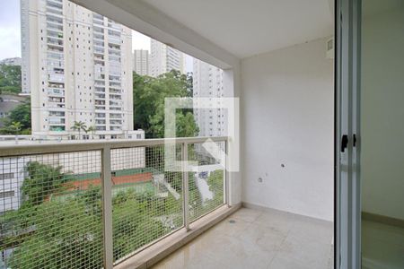 Varanda da Sala de apartamento para alugar com 2 quartos, 60m² em Vila Andrade, São Paulo