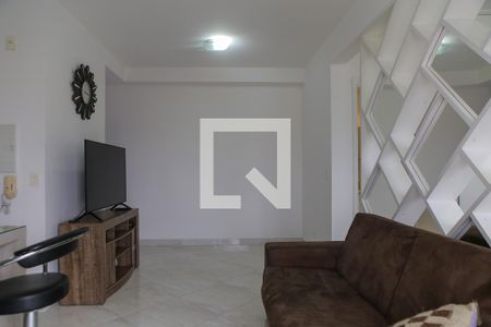 Sala de apartamento para alugar com 1 quarto, 49m² em Boqueirão, Santos