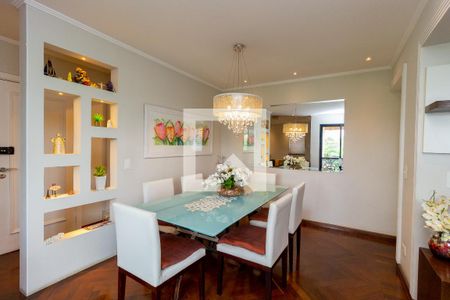 Sala de Jantar de apartamento à venda com 4 quartos, 137m² em Jardim Anália Franco, São Paulo