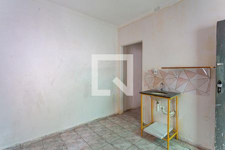 Quarto / Cozinha de kitnet/studio para alugar com 1 quarto, 14m² em Vila Bela Vista, Santo André