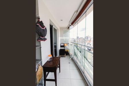 Varanda Cozinha de apartamento à venda com 1 quarto, 36m² em Barra Funda, São Paulo