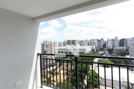 Varanda  de kitnet/studio para alugar com 1 quarto, 31m² em Moema, São Paulo