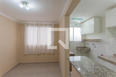 Sala/Cozinha de apartamento para alugar com 2 quartos, 48m² em Vila Campos Sales, Campinas