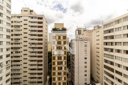 Vista da Sala de apartamento para alugar com 2 quartos, 70m² em Higienópolis, São Paulo