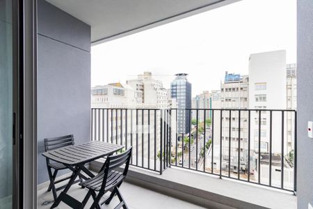 Varanda de kitnet/studio para alugar com 1 quarto, 27m² em Vila Mariana, São Paulo