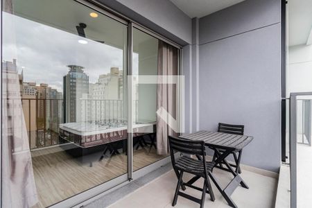 Varanda de kitnet/studio para alugar com 1 quarto, 27m² em Vila Mariana, São Paulo