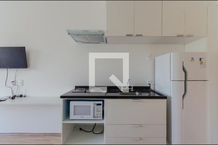 Cozinha de apartamento para alugar com 1 quarto, 27m² em Vila Mariana, São Paulo