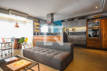 Sala de apartamento para alugar com 1 quarto, 115m² em Jardim Leonor, São Paulo