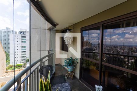 Varanda da Sala de apartamento para alugar com 4 quartos, 130m² em Sion, Belo Horizonte