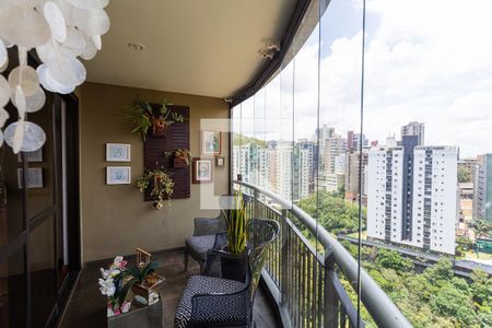 Varanda da Sala de apartamento para alugar com 4 quartos, 130m² em Sion, Belo Horizonte