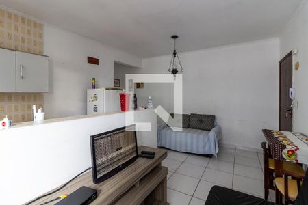Sala de apartamento para alugar com 1 quarto, 25m² em Nova Mirim, Praia Grande