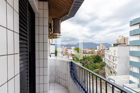 Varanda do quarto de apartamento para alugar com 1 quarto, 25m² em Nova Mirim, Praia Grande