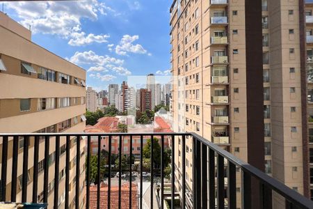 Sacada de kitnet/studio para alugar com 1 quarto, 32m² em Indianópolis, São Paulo