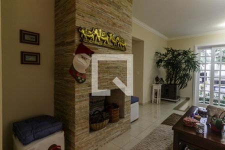 Detalhe Sala de casa de condomínio à venda com 5 quartos, 350m² em Alphaville, Santana de Parnaíba