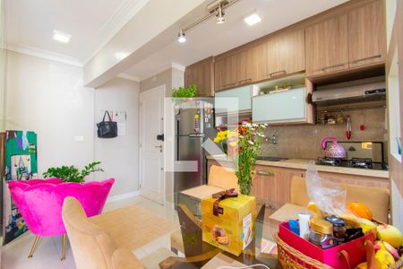 Sala de Jantar e Cozinha de apartamento à venda com 2 quartos, 53m² em Vila Mariana, São Paulo