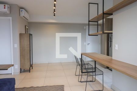 Sala de apartamento para alugar com 1 quarto, 40m² em Jardim Sumare, Ribeirão Preto