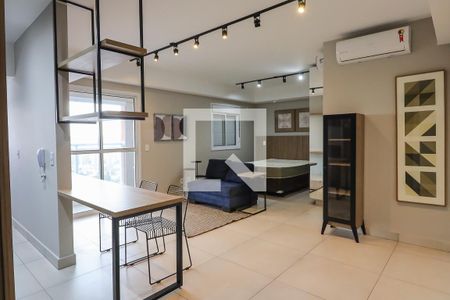 Sala de apartamento para alugar com 1 quarto, 40m² em Jardim Sumare, Ribeirão Preto