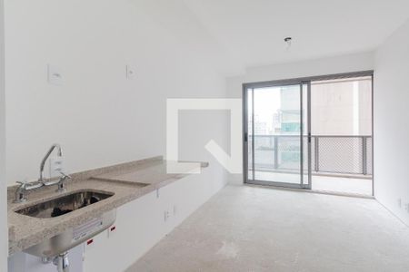 Sala/cozinha de apartamento para alugar com 1 quarto, 37m² em Cerqueira César, São Paulo