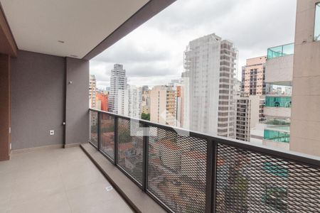 Suíte - varanda de apartamento para alugar com 1 quarto, 37m² em Cerqueira César, São Paulo