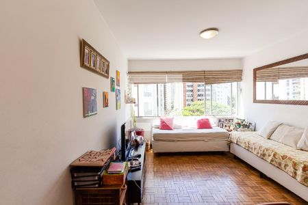 Sala de apartamento para alugar com 2 quartos, 70m² em Indianópolis, São Paulo