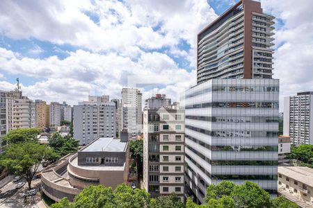 Varanda - Vista de apartamento à venda com 1 quarto, 70m² em Pinheiros, São Paulo