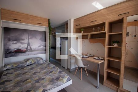 Sala-Quarto  de apartamento para alugar com 1 quarto, 32m² em Cidade Antônio Estêvão de Carvalho, São Paulo