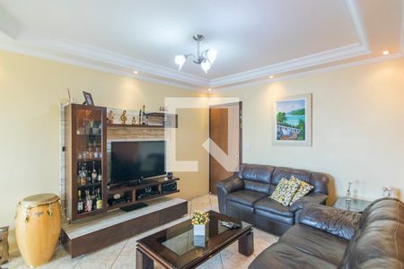 Sala de Estar de apartamento à venda com 3 quartos, 97m² em Vila Scarpelli, Santo André
