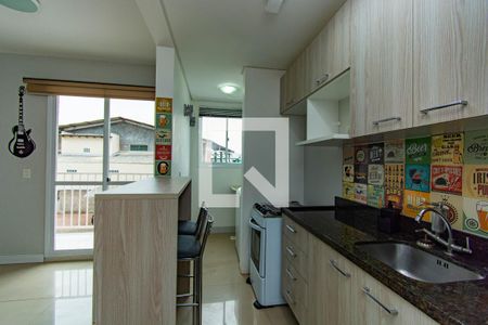 Cozinha de apartamento para alugar com 2 quartos, 52m² em Bairro Fátima, Canoas