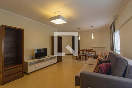 Sala de apartamento para alugar com 3 quartos, 120m² em Ahú, Curitiba