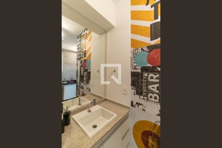 Banheiro - Lavatório de kitnet/studio à venda com 1 quarto, 25m² em Vila Madalena, São Paulo