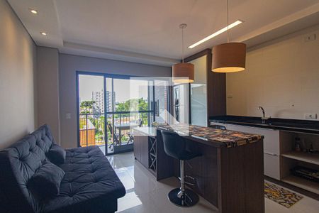 Sala/Cozinha de apartamento para alugar com 2 quartos, 56m² em Alto da Glória, Curitiba