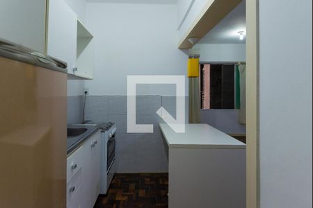 Kitnet - Cozinha de kitnet/studio à venda com 1 quarto, 28m² em Centro Histórico, Porto Alegre
