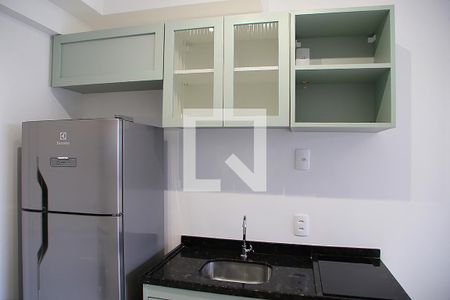 Sala e Cozinha  de kitnet/studio à venda com 1 quarto, 31m² em Sumaré, São Paulo