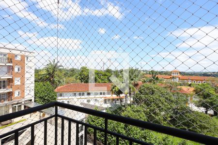 Sala  - varanda  - vista de apartamento para alugar com 1 quarto, 39m² em Granja Viana, Cotia