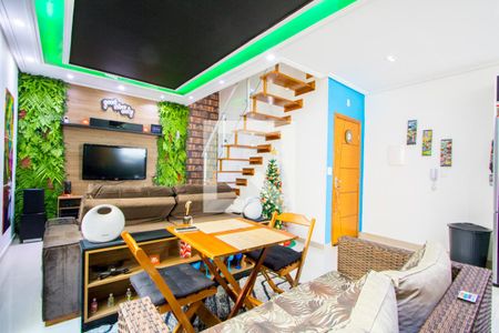 Sala de apartamento para alugar com 2 quartos, 90m² em Vila Assunção, Santo André