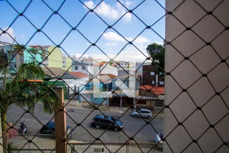 Vista da sala de apartamento para alugar com 2 quartos, 60m² em Vila Alzira, Santo André