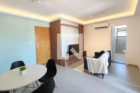 Sala de apartamento para alugar com 1 quarto, 45m² em Jardim do Trevo, Campinas