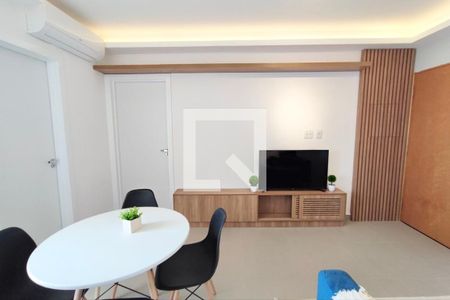 Sala de apartamento para alugar com 1 quarto, 45m² em Jardim do Trevo, Campinas