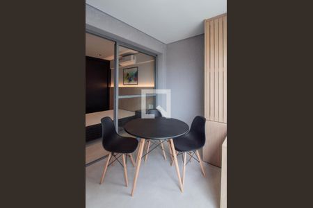 Studio - varanda gourmet de kitnet/studio para alugar com 1 quarto, 30m² em Pinheiros, São Paulo