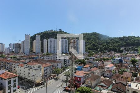 Vista de apartamento para alugar com 2 quartos, 68m² em Marapé, Santos