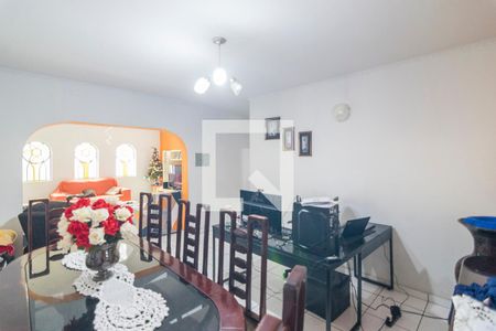 Sala de Jantar de casa à venda com 3 quartos, 300m² em Vila Scarpelli, Santo André