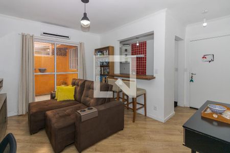 Sala de apartamento à venda com 1 quarto, 80m² em Petrópolis, Porto Alegre