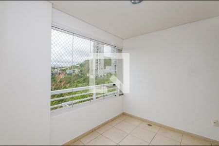 Varanda da Sala de apartamento à venda com 2 quartos, 77m² em Vila Castela, Nova Lima