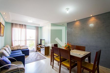 Sala de apartamento à venda com 3 quartos, 67m² em Vila Homero Thon, Santo André