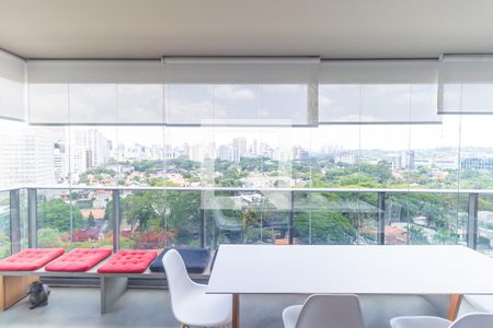 Vista para a Varanda de apartamento à venda com 2 quartos, 64m² em Pinheiros, São Paulo