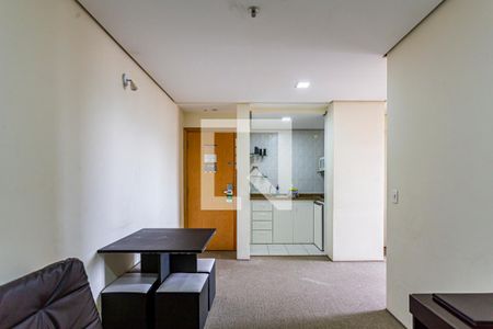 Sala e Cozinha de apartamento para alugar com 1 quarto, 41m² em Centro, Santo André